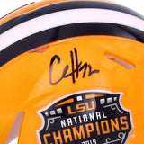 Autographed Clyde Edwards-Helaire LSU Mini Helmet