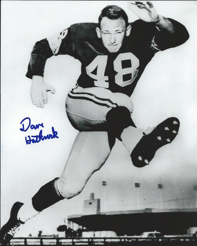 Packers DAVE HATHCOCK Signed 8x10 Auto Photo #1 - SB I Champ