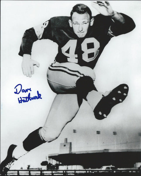 Packers DAVE HATHCOCK Signed 8x10 Auto Photo #1 - SB I Champ