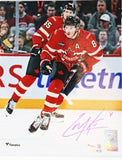 Cale Makar Autographed (blue pen) 8x10 Photo (4 Nations Faceoff) - Team Canada