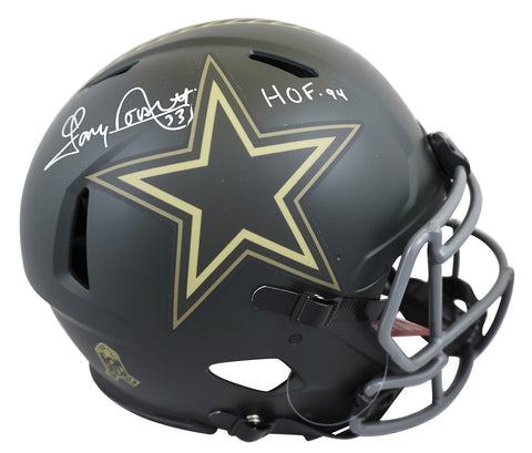 Cowboys Tony Dorsett "HOF 94" Signed STS IV F/S Speed Proline Helmet BAS Witness