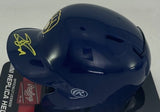 Milwaukee Brewers JACKSON CHOURIO Signed Rawlings BLUE Mini Helmet AUTO - FAN