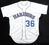 Gaylord Pery Signed Mariners Rawlings Authentic Jersey Inscribed "HOF-91" (JSA)