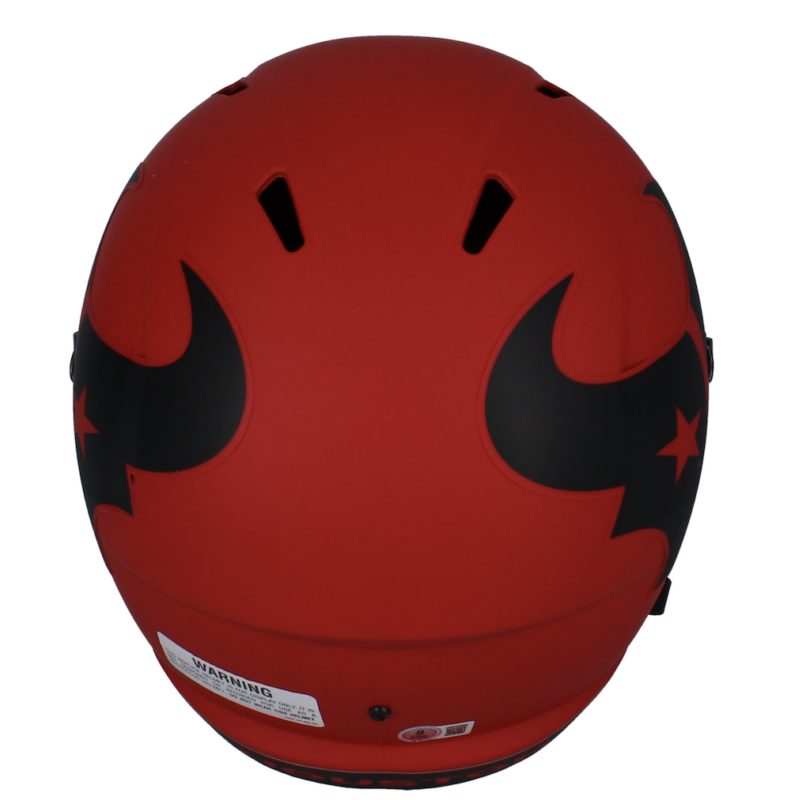 Dalton Schultz Autographed (White) Texans Rave Full Size Speed Helmet ...