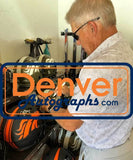 John Elway Signed Denver Broncos F/S Salute Helmet Beckett 40856