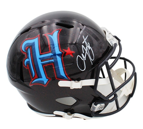 Arian Foster Signed Houston Texans Speed Full Size Color Rush H-Town NFL Helmet