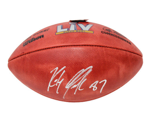 Rob Gronkowski New England Patriots Signed Autograph Official SB LV Football JSA
