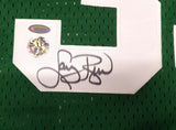 Boston Celtics Larry Bird Autographed Green Adidas Jersey Beckett QR #BS30308