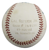 Orioles Cal Ripken Jr. Authentic Signed Bobby Brown OAL Baseball BAS #BY101127