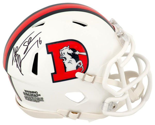 Jake Plummer Signed Broncos 2023 Alt Riddell Speed Mini Helmet w/Snake -(SS COA)