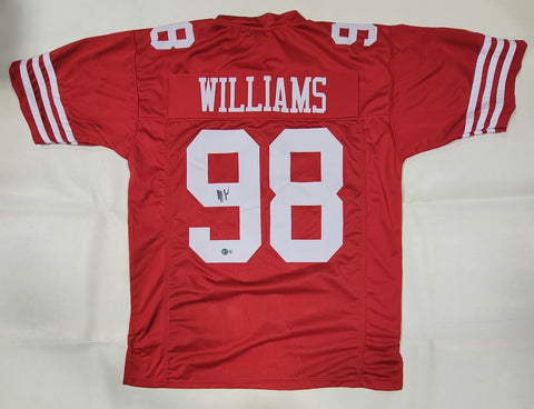 MYKEL WILLIAMS SIGNED AUTOGRAPHED PRO STYLE CUSTOM XL JERSEY BECKETT QR