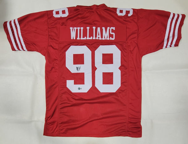 MYKEL WILLIAMS SIGNED AUTOGRAPHED PRO STYLE CUSTOM XL JERSEY BECKETT QR