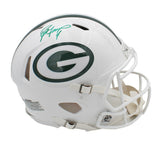 Brett Favre Signed Green Bay Packers Speed Authentic Alt 24 White NFL Helmet