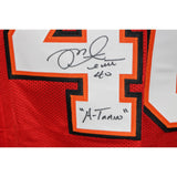Mike Alstott Autographed Pro Style Size XL Red Jersey Atrain Beckett 54620