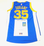 Stephen Curry Kevin Durant Steve Kerr signed jersey PSA/DNA Autographed LOA Warr