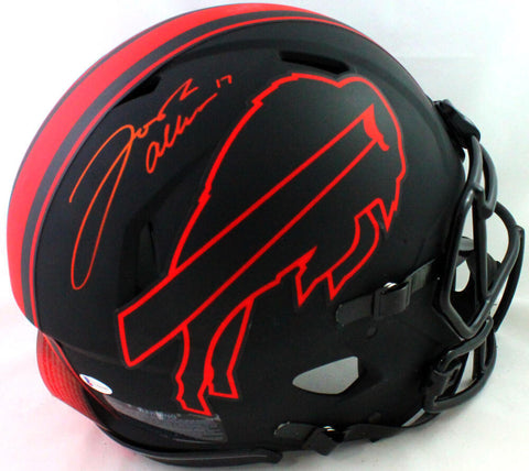Josh Allen Autographed Bills F/S Eclipse Speed Authentic Helmet- Beckett W *Red