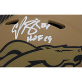 Champ Bailey Autographed Denver Broncos 23 Salute Mini Helmet HOF Beckett 46706