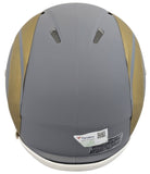 Rams Puka Nacua Authentic Signed Slate Speed Mini Helmet W/ Case Fanatics