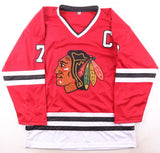 Chris Chelios Signed Chicago Blackhawks Red Captain's Jersey (Wilder) Defenseman