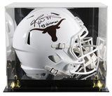 Texas Ricky Williams "98 Heisman" Signed F/S Speed Rep Helmet W/ Case JSA Wit