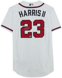 Framed Michael Harris Atlanta Braves Autographed White Nike Authentic Jersey