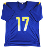 Davante Adams Authentic Signed Blue Pro Style Jersey Autographed BAS Witnessed