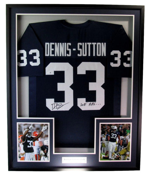 Dani Dennis-Sutton Autographed/Inscribed Custom Jersey Framed Penn State JSA 829