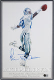 Cowboys Michael Irvin Authentic Signed & Framed 11x17 Lithograph BAS #BY101108