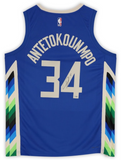 GIANNIS ANTETOKOUNMPO Bucks 2022-23 Autographed City Edition Jersey FANATICS