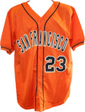 Joc Pederson Autographed/Signed Pro Style Size XL Orange Jersey Beckett 59459
