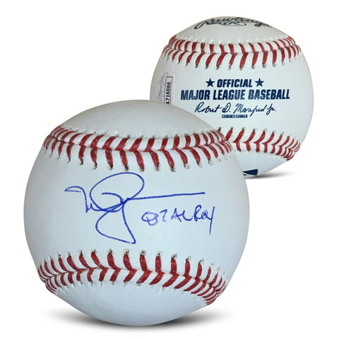 Mark McGwire Autographed MLB Signed Baseball 1987 AL ROY JSA COA With UV Case