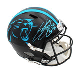 Steve Smith Sr Signed Carolina Panthers Speed Full Size ALT Black NFL Helmet