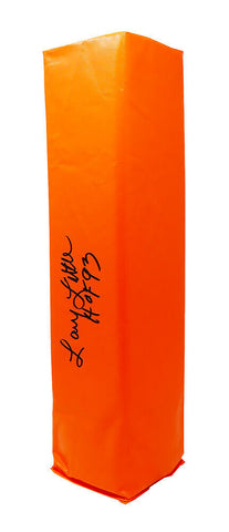 Larry Little DOLPHINS Signed Orange Endzone Football Pylon w/HOF'93 - SCHWARTZ