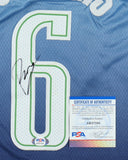 Kristaps Porzingis Signed Dallas Mavericks Jersey (PSA COA) 2014 Top 4 NBA Pick