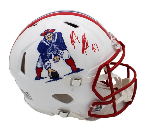 Rob Gronkowski Signed New England Patriots Speed Auth TB 90-92 NFL Helmet