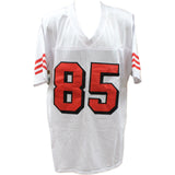 George Kittle Autographed/Signed Pro Style White XL Jersey Beckett 46424