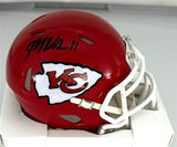 Chiefs MARQUEZ VALDES-SCANTLING Signed SB LVII LOGO Speed Mini Helmet AUTO