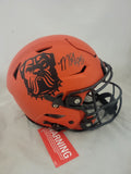 MYLES GARRETT SIGNED CLEVELAND BROWNS F/S RAVE SPEEDFLEX AUTHENTIC HELMET BAS QR