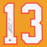 Mike Evans Signed Tampa Bay Buccaneers 35 x 43 Framed Creamsicle Jersey /Beckett