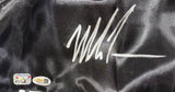 Mike Tyson Signed Custom Black Baddest Man Boxing Trunks JSA QR Hologram