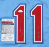 Toby Harrah Signed Texas Rangers Powder Blue Home Jersey (JSA COA) 4xAll Star 3B