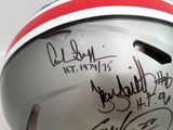 OHIO STATE HEISMAN WINNERS AUTO FLASH FULL SIZE AUTH HELMET 3 SIGS BECKETT