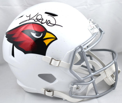 Kurt Warner Autographed Arizona Cardinals F/S 2023 Speed Helmet-Beckett W Holo