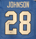 Tennessee Titans Chris Johnson Autographed Blue Jersey (Mark) PSA/DNA #W74486