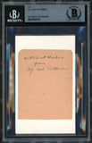 Alf Kid Pattenden Autographed 2.5x3.5 Cut "With Best Wishes" Beckett #13021012