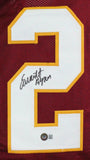 Earnest Byner Autographed Maroon Pro Style Jersey-Beckett W Hologram *Black