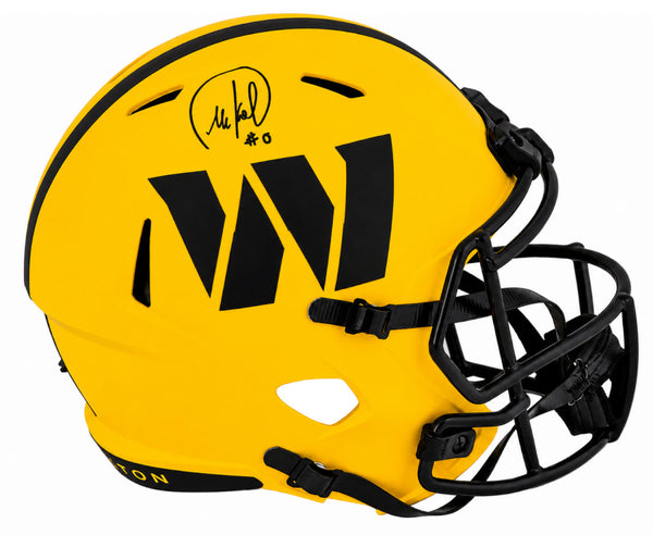 Mike Sainristil Signed Commanders RAVE Riddell F/S Replica Helmet (SCHWARTZ COA)