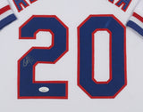Sandy Alcantara Signed Dominican Republic Framed Jersey Display (JSA) Marlins