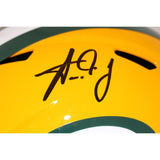 Aaron Jones Autographed Green Bay Packers F/S Helmet Beckett 43840