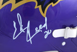 Ray Lewis Ed Reed Signed Ravens F/S Flash Speed Authentic Helmet-Beckett W Holo